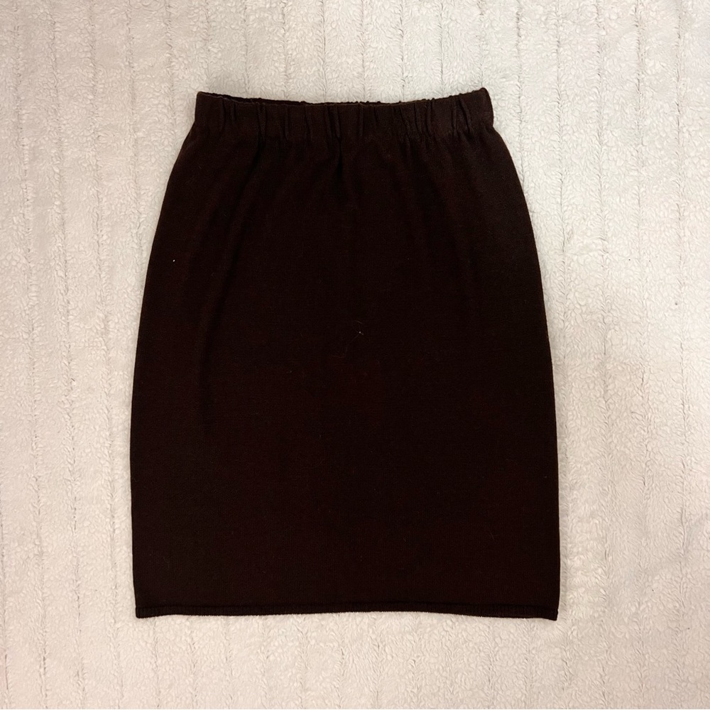 Vintage 90s forest fairy brown knit midi skirt 🧚🏼‍♀️🤎